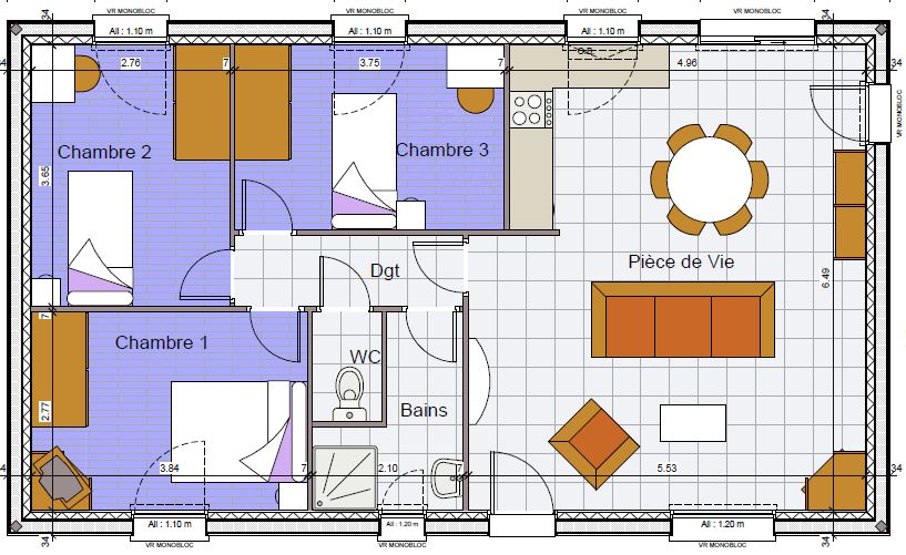 plan maison 130 000 euros